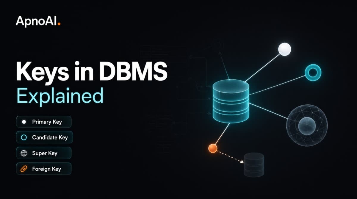 Keys in DBMS Explained: Primary, Candidate, Super & Foreign Key